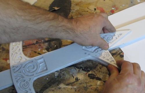 Glue the ricasso on