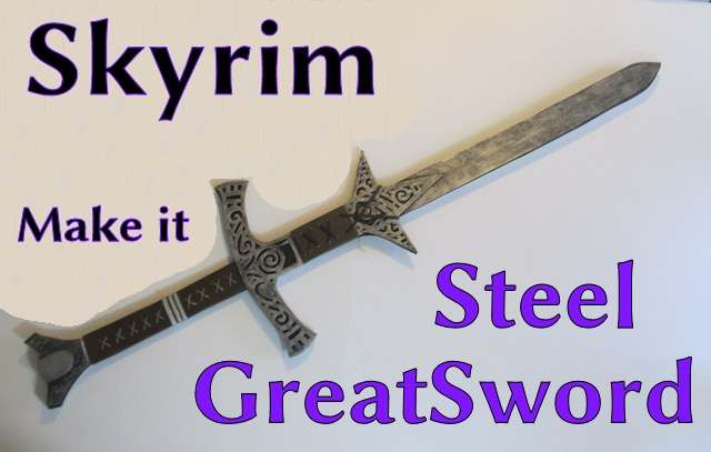The skyrim steel greatsword