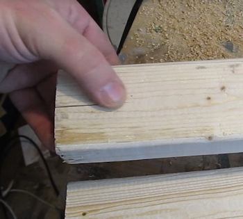 Inspect the edges of the wood