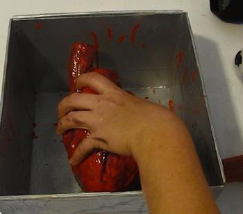 Install heart into box