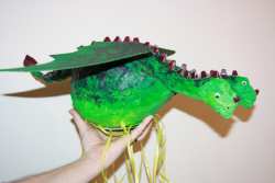 Two headed dragon pinata