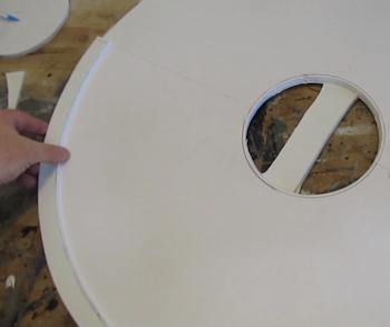 Glue edge on shield