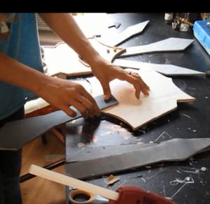 Glue the big blade