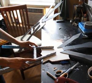 Glue the handle on