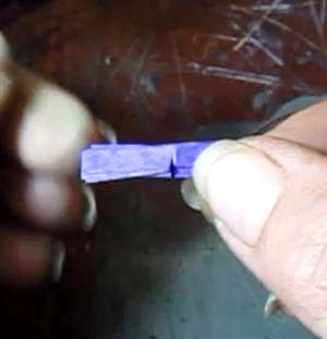 Cut a slit