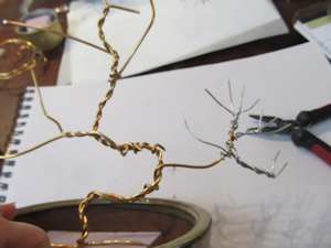 twist into thinner branches