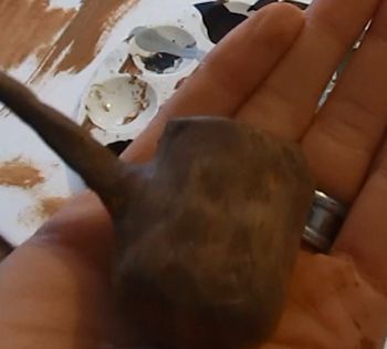 Lightly brush on the paint