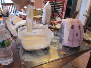 paper mache first layer