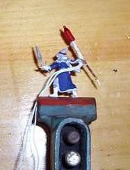The wizard with bulb and wiring