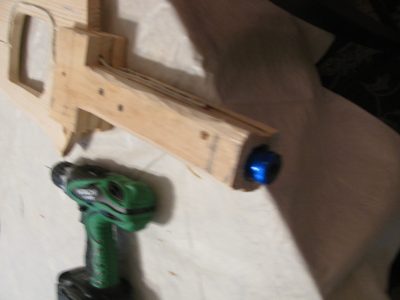 Flashlight in sword handle