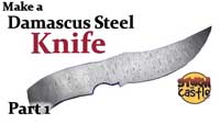 Damascus steel knife