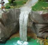 Waterfall in a diorama