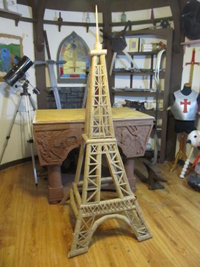 Cardboard eiffel tower