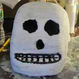 Paper Mache skull