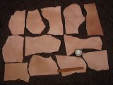 Leather Side Veg Vegetable Tan Split Pieces