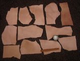 Leather Side Veg Vegetable Tan Split Pieces