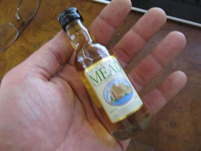 Tiny bottle of Mead