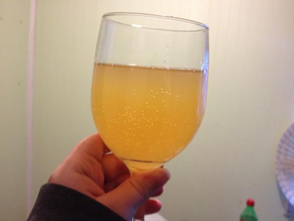 A glass of Finnish mead