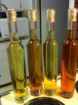 Four bottles of mead in the 375 ml sized bottles