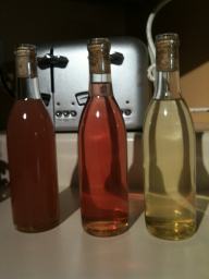 Three bottles of mead
