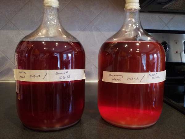 The mead after racking
