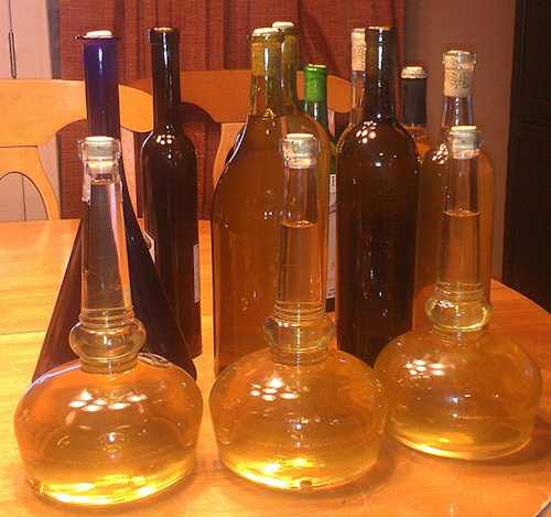 Three very unusual bottles of mead