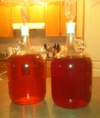 Two batches of mead