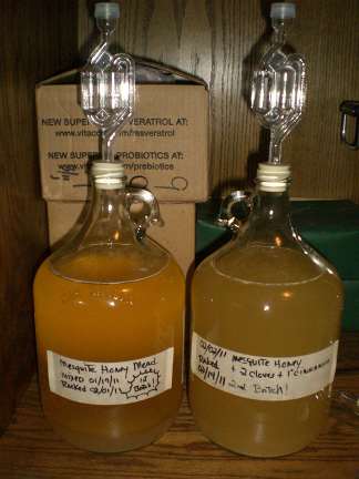 Two batches of mead