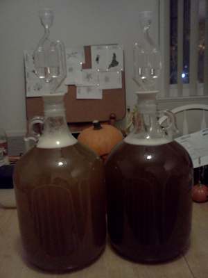 Two batches of mead