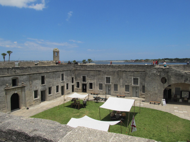 The inner courtyard