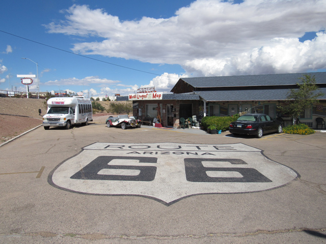 route 66 road sign 