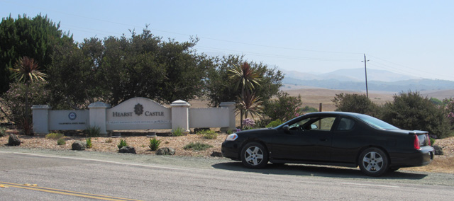 My car at Hearst Castle