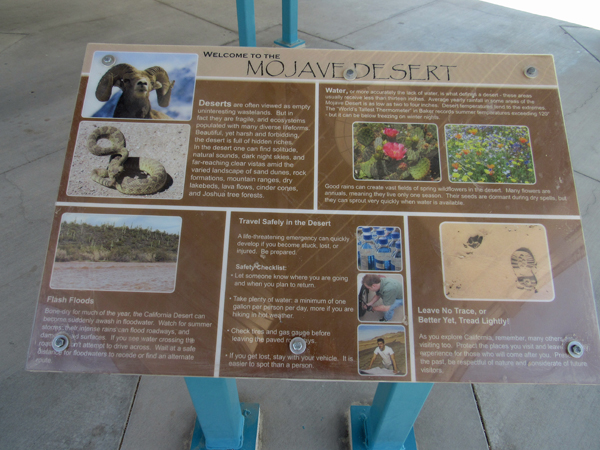 Mojave Desert Placard