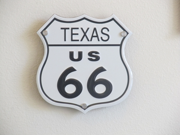 Route 66 road sign