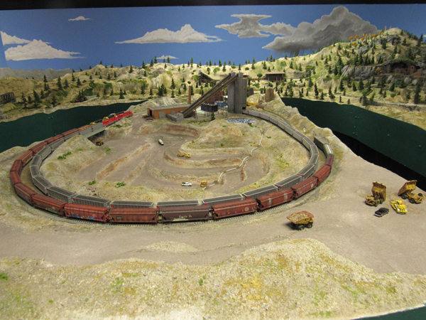 Model Train layout track 