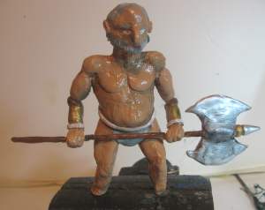 A sculpted miniature giant