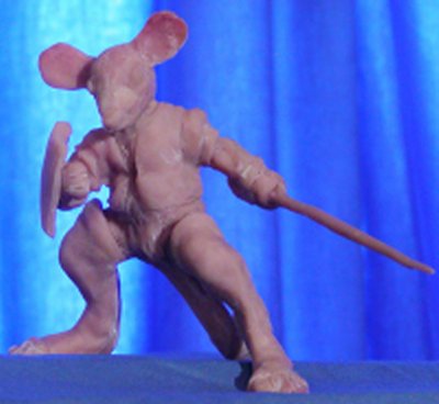 miniature mouse sculpture