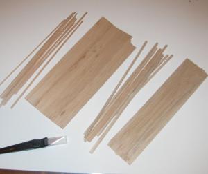 Cut the balsa wood