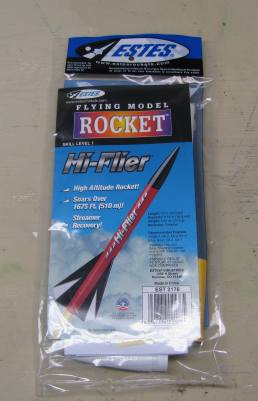 the estes Hi Flyer Model Rocket