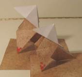 Heavy rain origami bird - pajarita