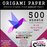 100 Paper Sheets 6 x 6 inch Origami Square Paper Double Sided Paper Arts and Japanese Folding Crafts for Kids 6x6 Design Origami Color Paper Fold