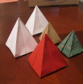 Origami pyramids