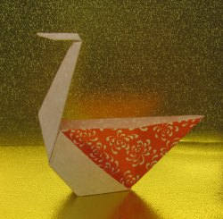 Origami swan