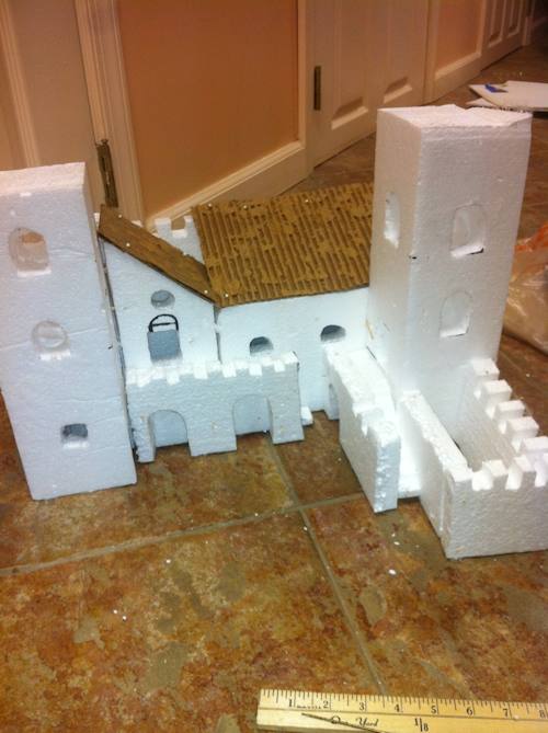 The styrofoam building structures