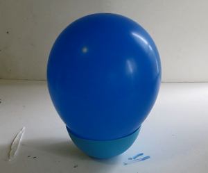 Blow up a balloon