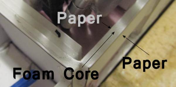 A look at the construction of foamboard