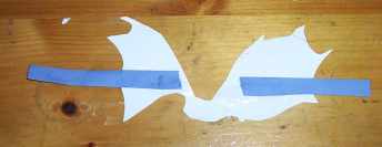 tabls glued on wings 