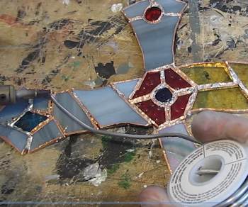 Apply solder