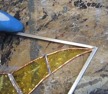 Apply the zinc came