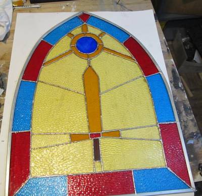 The stained glass window we make